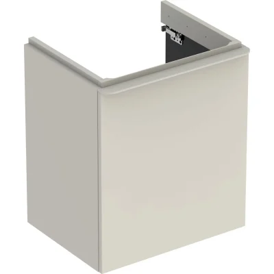 Geberit Smyle Square - izlietnes skapītis, 54x43x62 cm, 1 durvis, eņģes kreisajā pusē, smilšu pelēks 500.366.JL.1