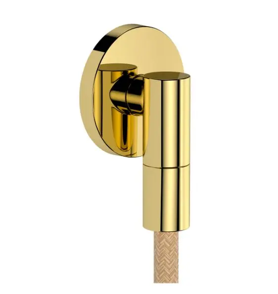 Hansgrohe FixFit Fine S - sienas pieslēguma līkums, pulēta zelta apdare 28882990