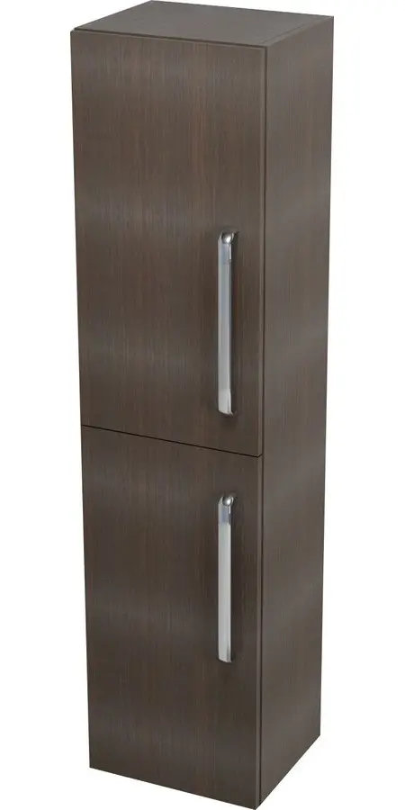 Sapho Amelie - augstais skapis ar veļas grozu 35x140x30 cm, melnkoks, kreisais 62031L