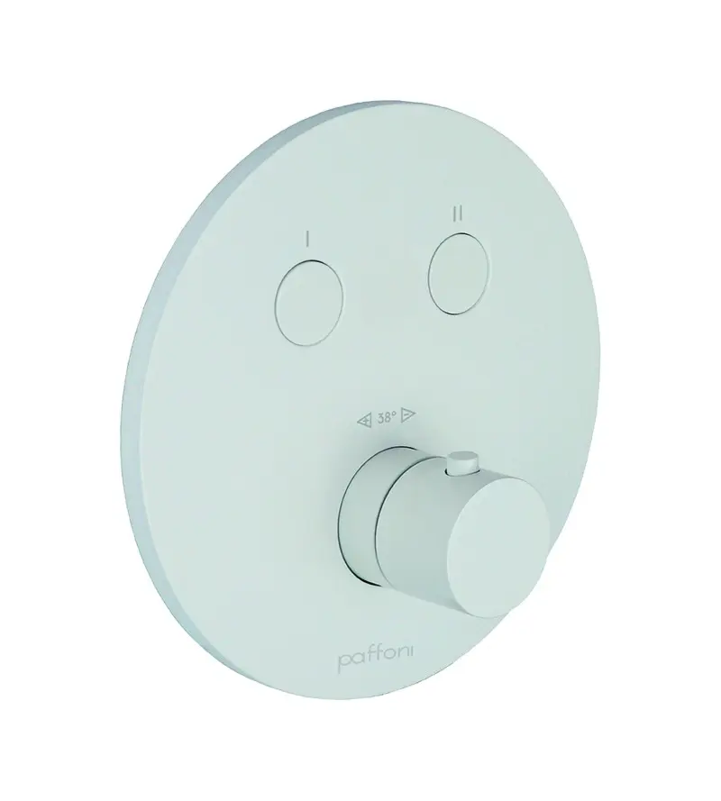 Paffoni Compact Box - zemapmetuma termostata maisītājs, 2 patērētājiem, matēti balts CPT018BO