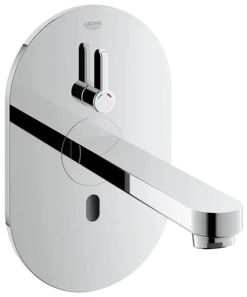 Grohe Eurosmart Cosmopolitan E Bluetooth - elektronisks izlietnes maisītājs zemapmetuma montāžai, hroms 36412000