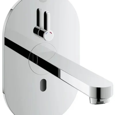 Grohe Eurosmart Cosmopolitan E - elektroniska izlietnes maisītājs zemapmetuma montāžai, hroms 36315000