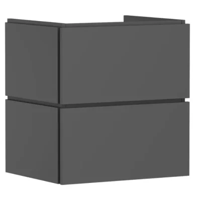 Hansgrohe Xilesa E - izlietnes apakškabinets, 62x58x47 cm, 2 atvilktnes, matēti pelēks 54293760