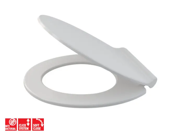 Alcadrain WC sēdekļi - WC sēdeklis Slim, SoftClose, antibakteriāls, balts A64SLIM