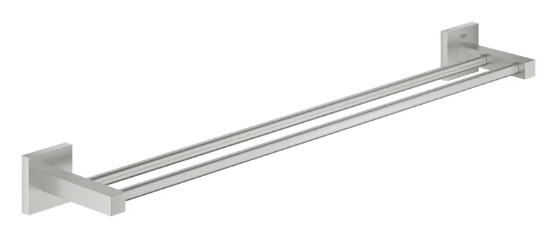 Grohe QuickFix Start Cube - divu roku dvieļu turētājs, Supersteel 41104DC0