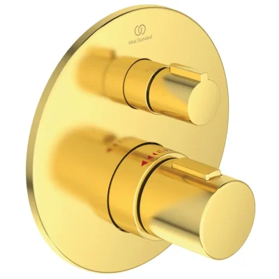 Ideal Standard CeraTherm - termostatisks vannas maisītājs, zemapmetuma, Brushed zelts A5813A2