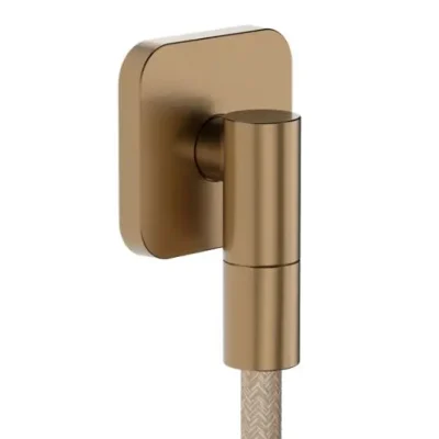 Hansgrohe FixFit Fine Q - sienas pieslēguma līkums, matēta bronza 28884140