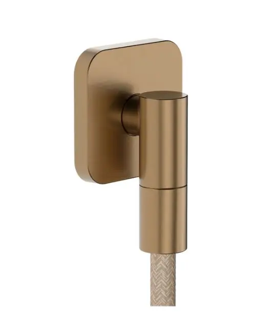 Hansgrohe FixFit Fine Q - sienas pieslēguma līkums, matēta bronza 28884140