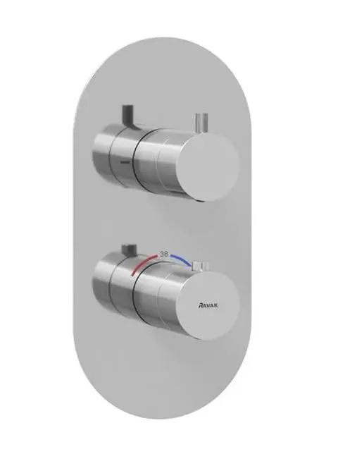 Ravak Espirit - zemapmetuma termostata maisītājs 2 patērētājiem, hroms X070206