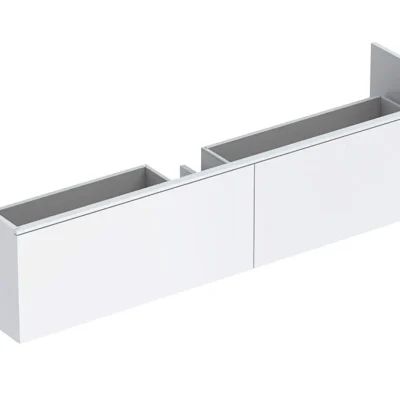 Geberit Xeno 2 - izlietnes skapītis Varicor 160 cm, ar LED apgaismojumu, 2 izvilktnes, balts matēts 500.346.01.1