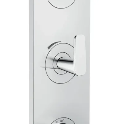 Axor Citterio C - zemapmetuma termostata maisītājs 2 patērētājiem, hroms 49700000