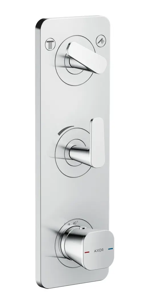 Axor Citterio C - zemapmetuma termostata maisītājs 2 patērētājiem, hroms 49700000