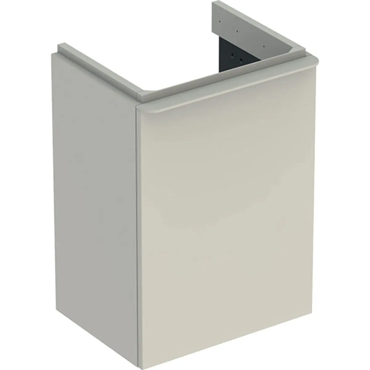 Geberit Smyle Square - izlietnes skapītis, 44x36x62 cm, 1 durvis, eņģes labajā pusē, smilšu pelēks 500.350.JL.1