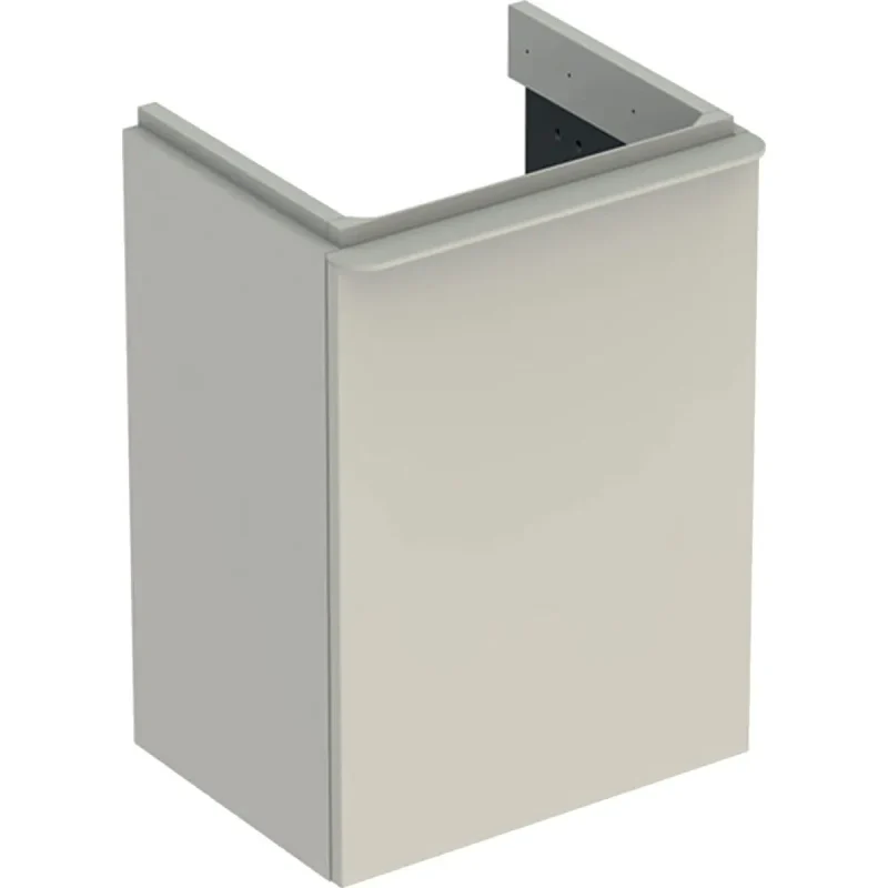 Geberit Smyle Square - izlietnes skapis, 44x36x62 cm, 1 durvis, eņģes pa kreisi, smilšu pelēks 500.351.JL.1