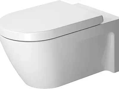 Duravit Starck 2 - pie sienas stiprināms WC 375x620 mm, ar WonderGliss, balts 25330900001