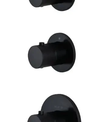 Paffoni Modular Box - termostata maisītājs - zemapmetuma, 2 patērētājiem, matēti melns MDE018NO