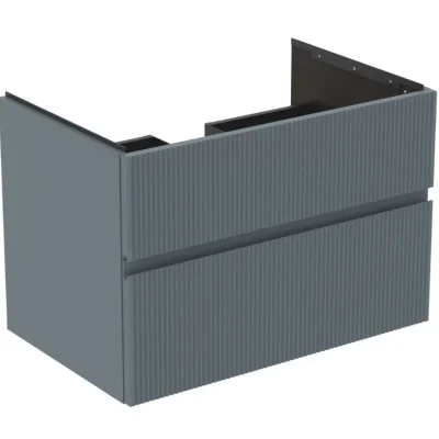Ideal Standard Finesse - izlietnes skapītis 80x51x55 cm, 2 atvilktnes, Ribbed matēts Ashblue E3396UQ