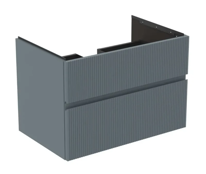 Ideal Standard Finesse - izlietnes skapītis 80x51x55 cm, 2 atvilktnes, Ribbed matēts Ashblue E3396UQ