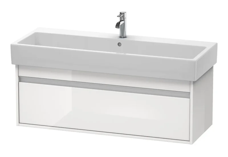 Duravit Ketho - izlietnes skapītis 41x115x44 cm, 1 atvilktne, balts spīdīgs KT668902222