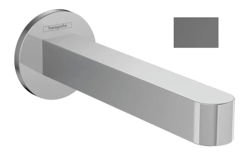 Hansgrohe Finoris - vannas izteka, hroms melns birstēts 76410340