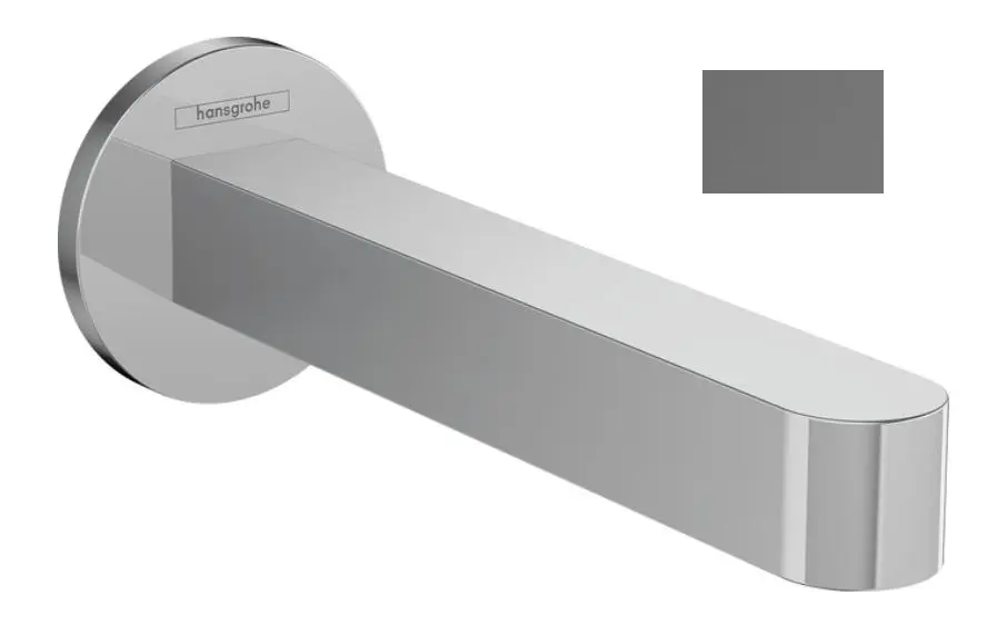 Hansgrohe Finoris - vannas izteka, hroms melns birstēts 76410340