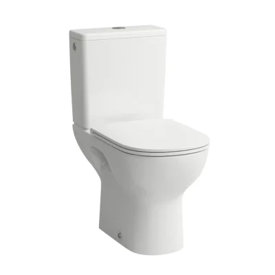 Laufen Lua - WC kombi komplekts, aizmugurējais izvads, Rimless, LCC, balts H8240864000001