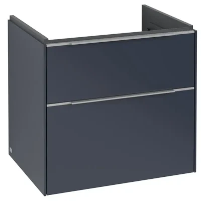 Villeroy & Boch Subway 3.0 - izlietnes skapītis, 62x58x48 cm, 2 atvilktnes, Marine Blue C57600VQ