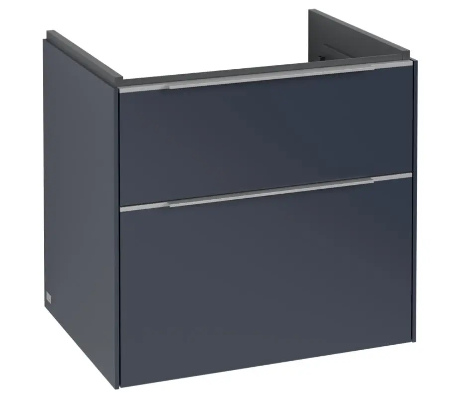 Villeroy & Boch Subway 3.0 - izlietnes skapītis, 62x58x48 cm, 2 atvilktnes, Marine Blue C57600VQ