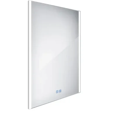 Nimco spogulis - LED apgaismots spogulis, 60x80 cm, skārienjutīgs sensors, alumīnijs ZP 11002VX