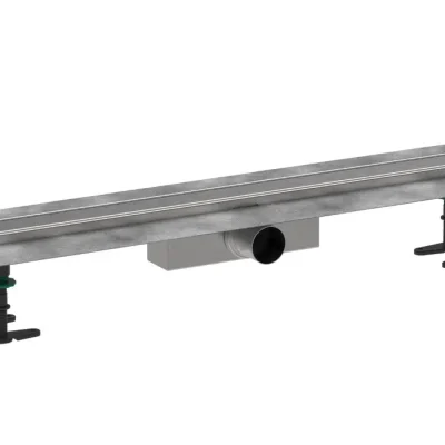 Hansgrohe RainDrain Compact - dušas noteka 90 cm, ar režģi, birstēts nerūsējošais tērauds 56180800