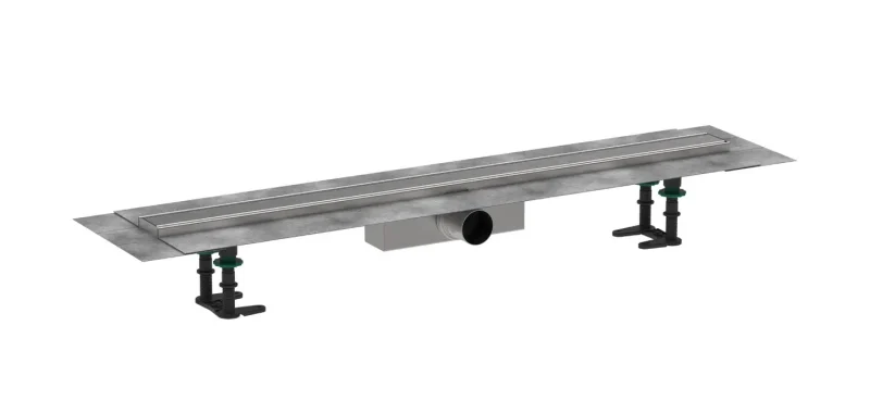 Hansgrohe RainDrain Compact - dušas noteka 90 cm, ar režģi, birstēts nerūsējošais tērauds 56180800