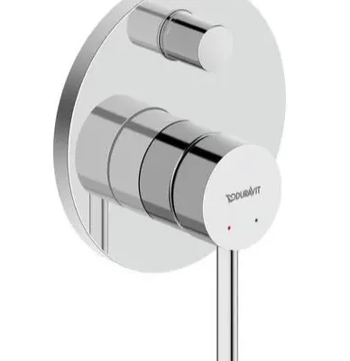 Duravit Circle - zemapmetuma maisītājs 2 patērētājiem, ar montāžas korpusu, hroms CE4210008010