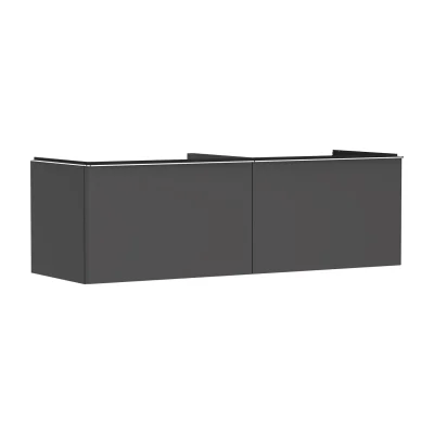 Hansgrohe Xelu Q - izlietnes apakškabinets, 50x156x55 cm, 2 atvilktnes, matēti pelēks/hroms 54071000