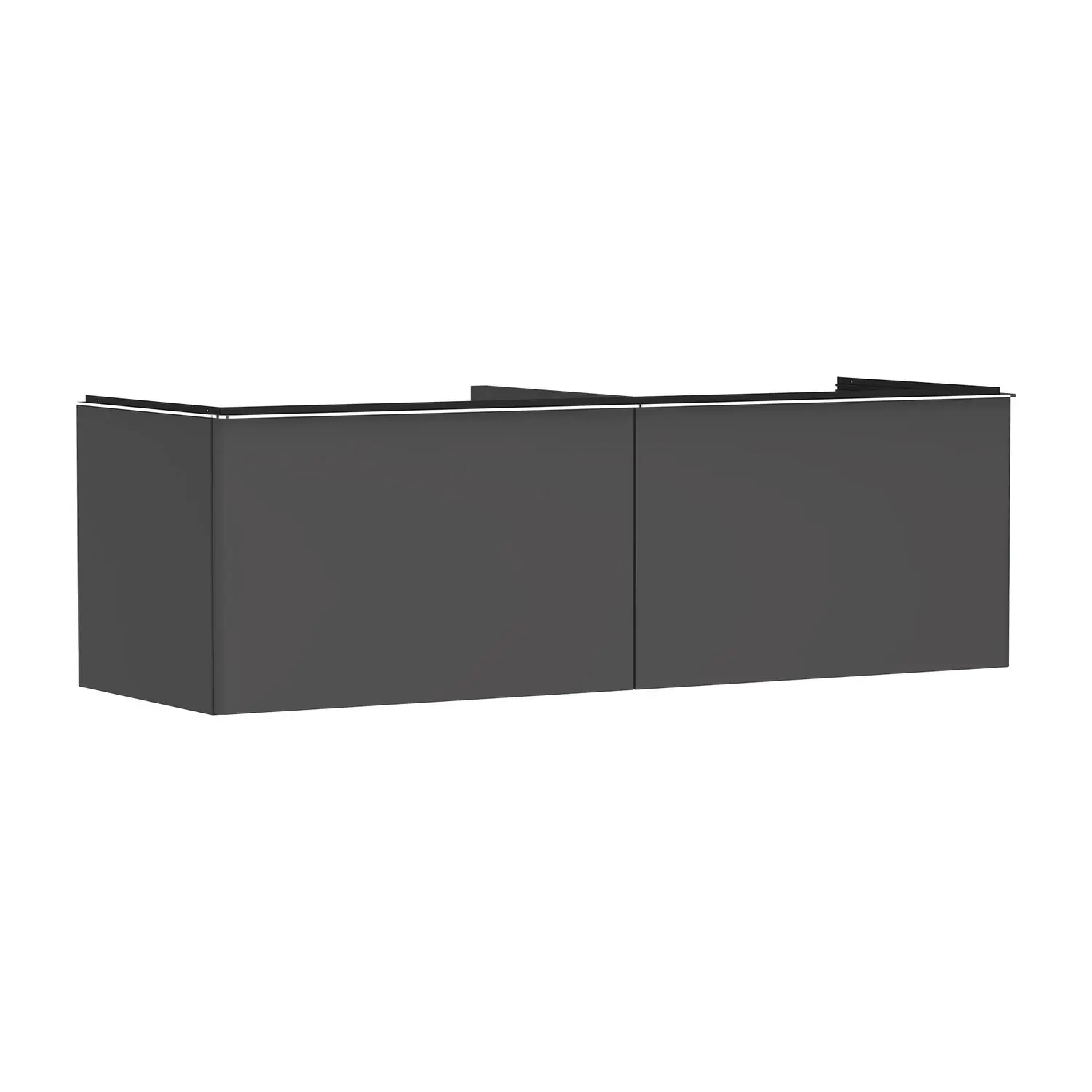 Hansgrohe Xelu Q - izlietnes apakškabinets, 50x156x55 cm, 2 atvilktnes, matēti pelēks/hroms 54071000