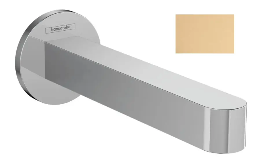 Hansgrohe Finoris - vannas izteka, birstēts bronzas tonis 76410140