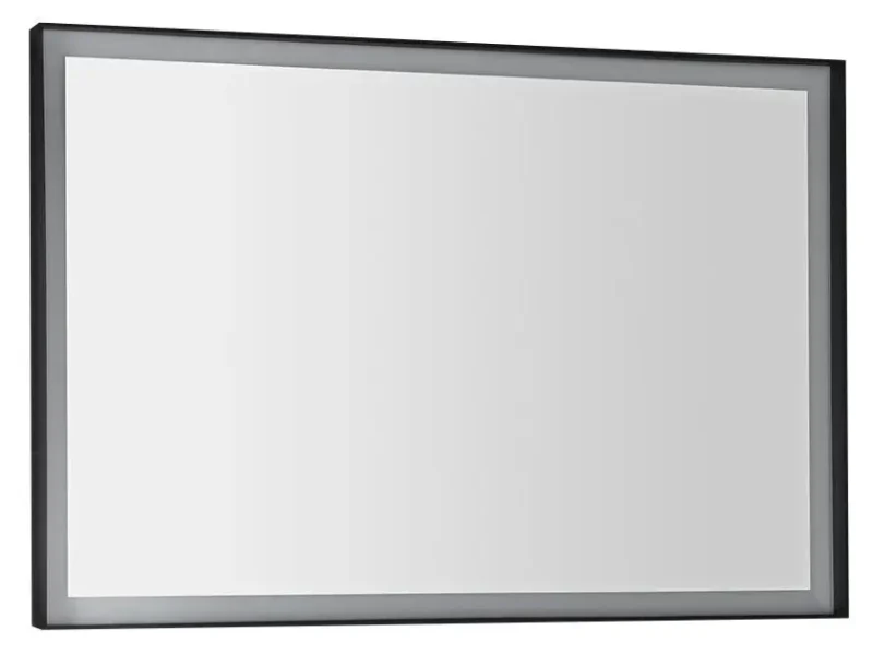 Sapho Sort LED - spogulis ar LED apgaismojumu, 100x70 cm, melns matēts ST100