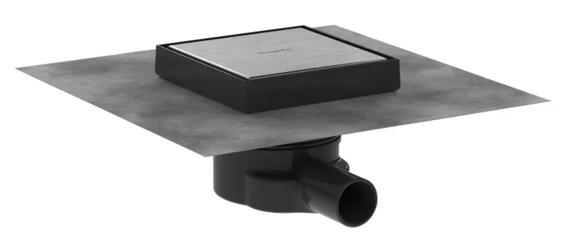Hansgrohe RainDrain Point - punktveida noteka, 15x15 cm, matēts nerūsējošais tērauds 56249800