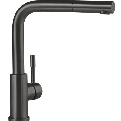 Villeroy & Boch Steel Shower - virtuves maisītājs ar izvelkamu izteku, antracīts 96970105