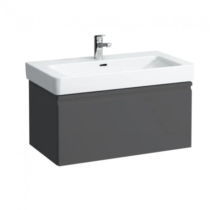 Laufen Pro S - izlietnes skapītis, 81x45x39 cm, 1 izvelkama atvilktne, grafīta matēts H4835020964801