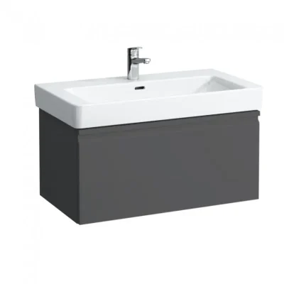 Laufen Pro S - izlietnes skapītis, 81x45x39 cm, 1 izvelkama atvilktne, grafīta matēts H4835010964801