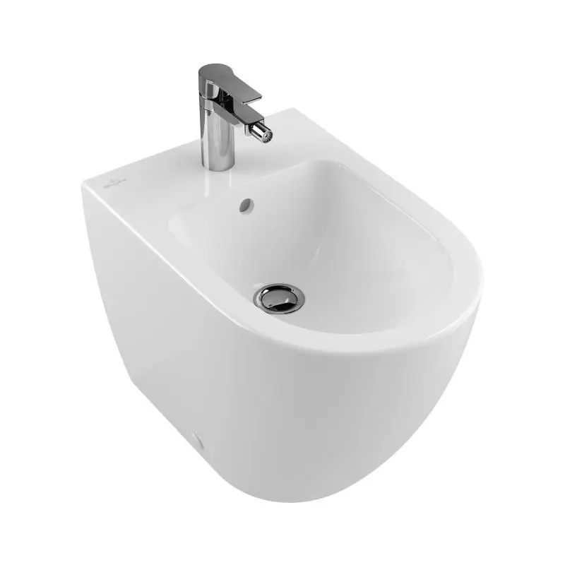 Villeroy & Boch Subway 2.0 - dušas WC, stāvošs, 560x375 mm, CeramicPlus, Alpu balts 540100R1