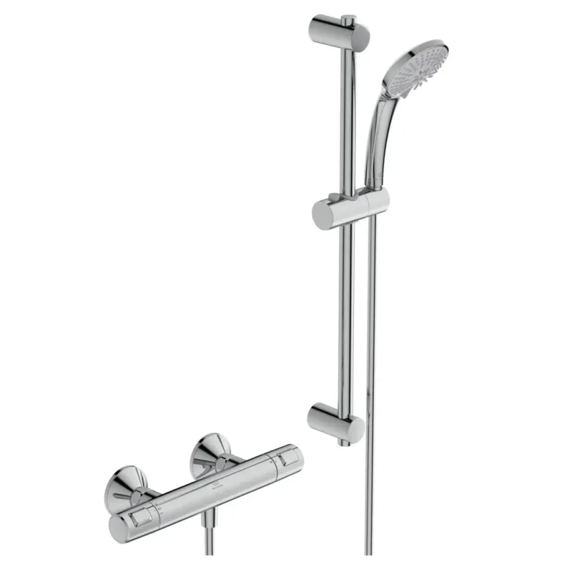 Ideal Standard CeraTherm - dušas komplekts T25 ar termostatu, 3 strūklas veidi, hroms A7203AA