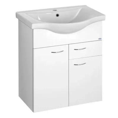 Aqualine Keramia Fresh - izlietnes skapītis 61x74x34 cm, balts 50064A