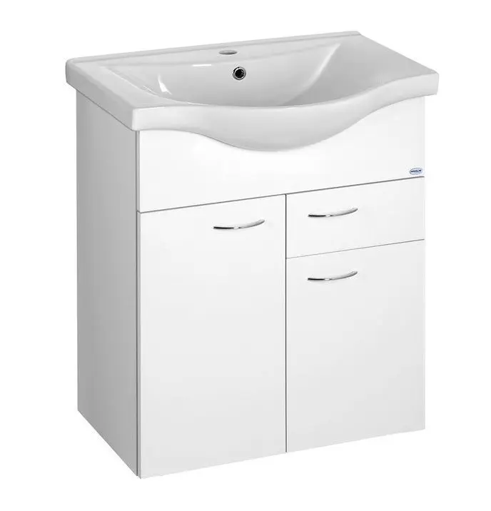 Aqualine Keramia Fresh - izlietnes skapītis 61x74x34 cm, balts 50064A