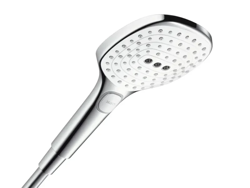 Hansgrohe Raindance Select E - dušas galva 120 3jet, balta / hromēta 26520400