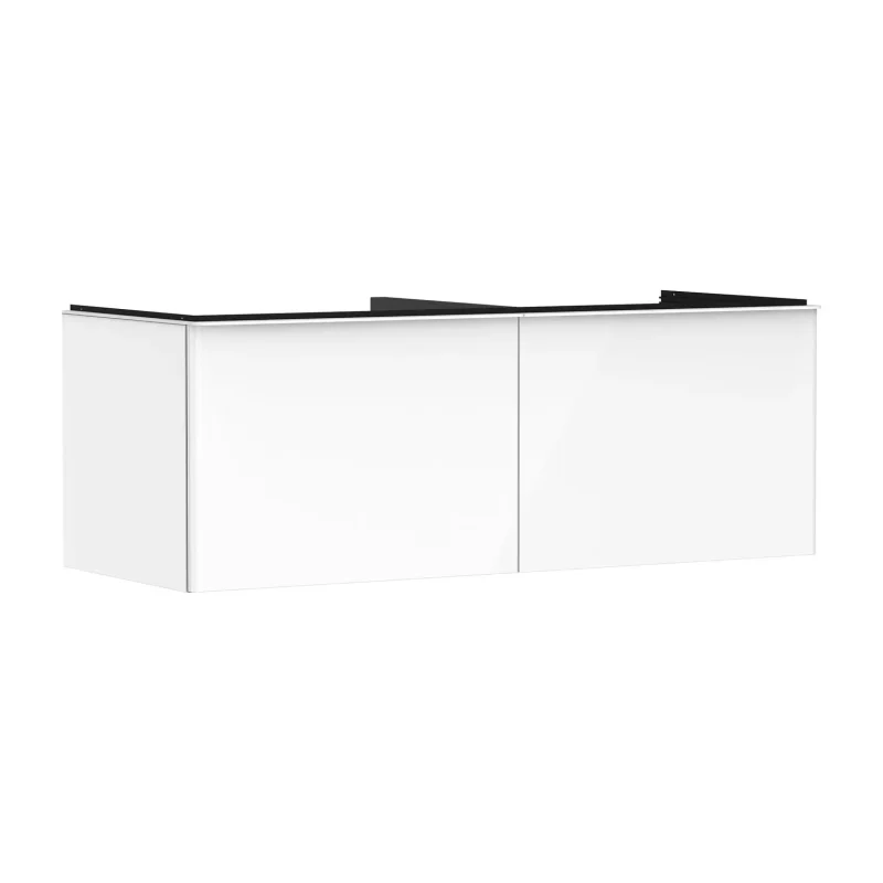 Hansgrohe Xelu Q - izlietnes apakšskapītis, 50x136x55 cm, 2 atvilktnes, balts spīdīgs/balts matēts 54066700