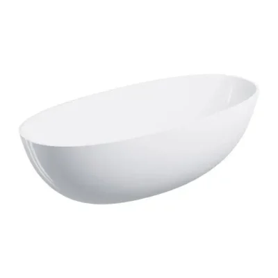 OMNIRES Shell - brīvi stāvoša vanna, 175x78 cm, spīdīgi balta SHELL175WWBP