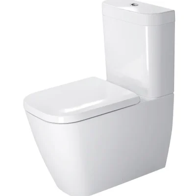Duravit Happy D.2 - stāvošais WC komplekts, Vario izvads, ar HygieneGlaze, balts 2134092000