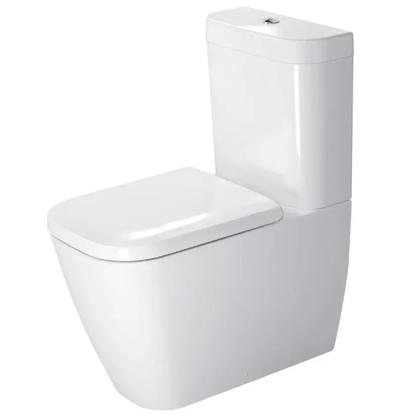 Duravit Happy D.2 - stāvošais WC komplekts, Vario izvads, ar HygieneGlaze, balts 2134092000
