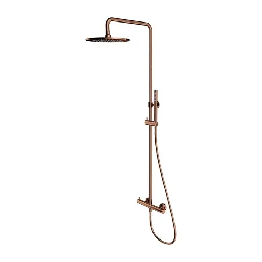 OMNIRES Y - dušas komplekts ar maisītāju, diametrs 25 cm, varš Y1244MCP
